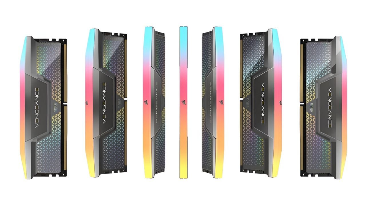 Módulo de memoria RAM DDR5 de alta velocidad para computadoras modernas y gaming